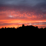 Sunset over Redland in Bristol