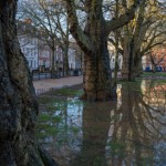 Flooding in Queen Square, Bristol