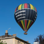 Hot Air Balloon at bus stop in Redland Grove, Bristol