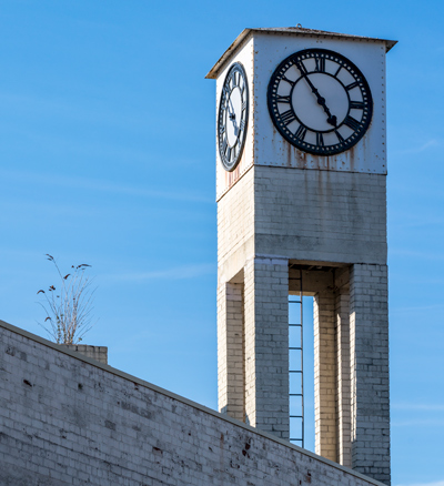 The Old Clock Tower in Hanover Place, Bristol. Photography by mfimage.