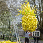 Pineapple sculpture in High Street, Bristol