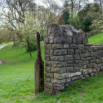 Old boundary wall between Redland Green, Bristol and fields owned by John Cossins