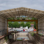 Covered dry dock on Albion Dockyard, Bristol