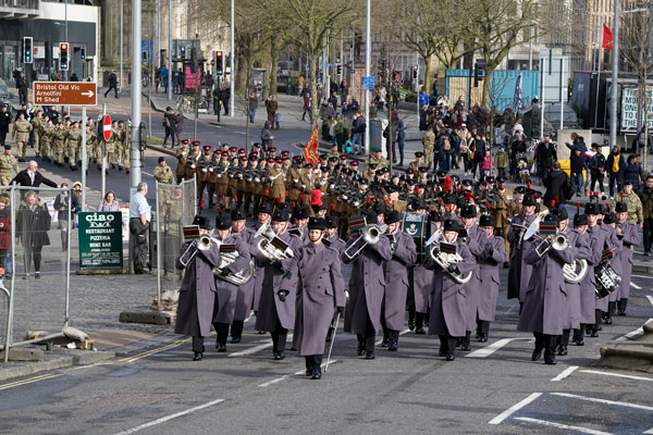 39 Signal Regiment Freedom Parade in Bristol