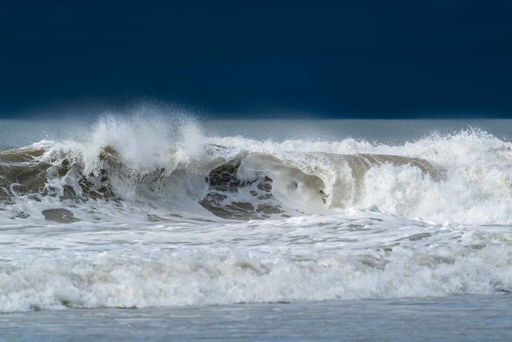 Wave breaking at Croyde Bay. Wall art photography by mfimage.