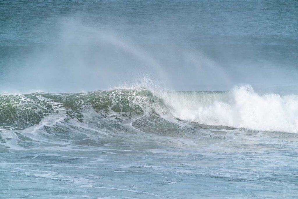 Wave at Putsborough, North Devon.